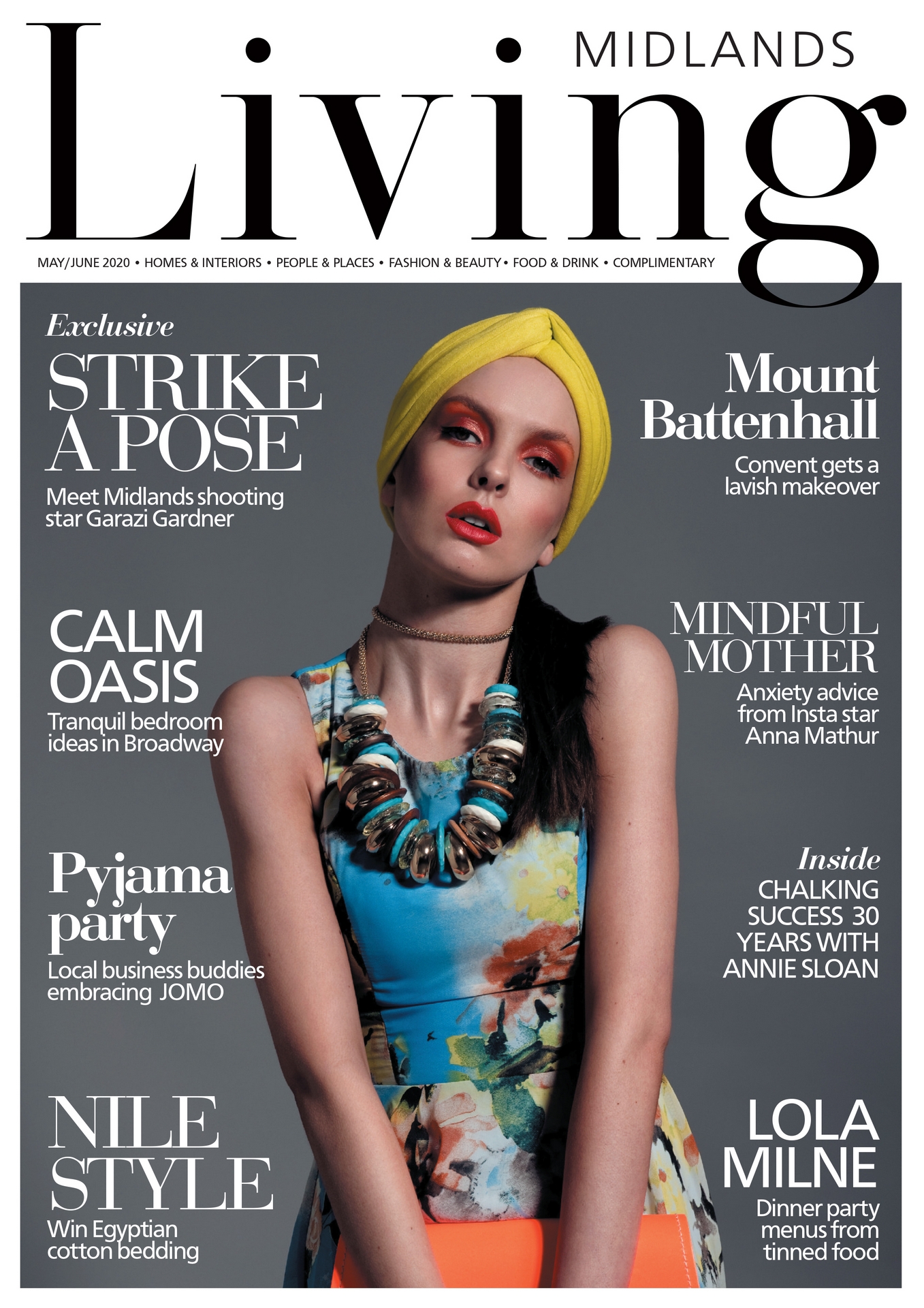 print cover of a magazine by Birmingham commercial photographer Garazi Photography