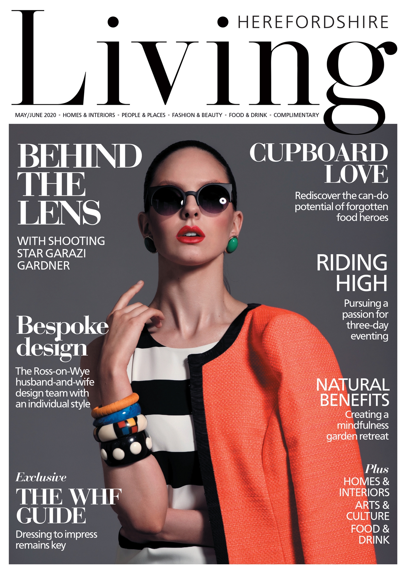 print cover of Herefordshire Living magazine by Birmingham commercial photographer Garazi Photography